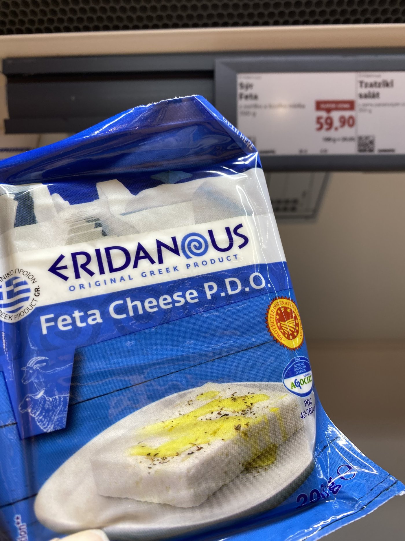 Feta v supermarketu
