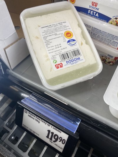 Feta v supermarketu