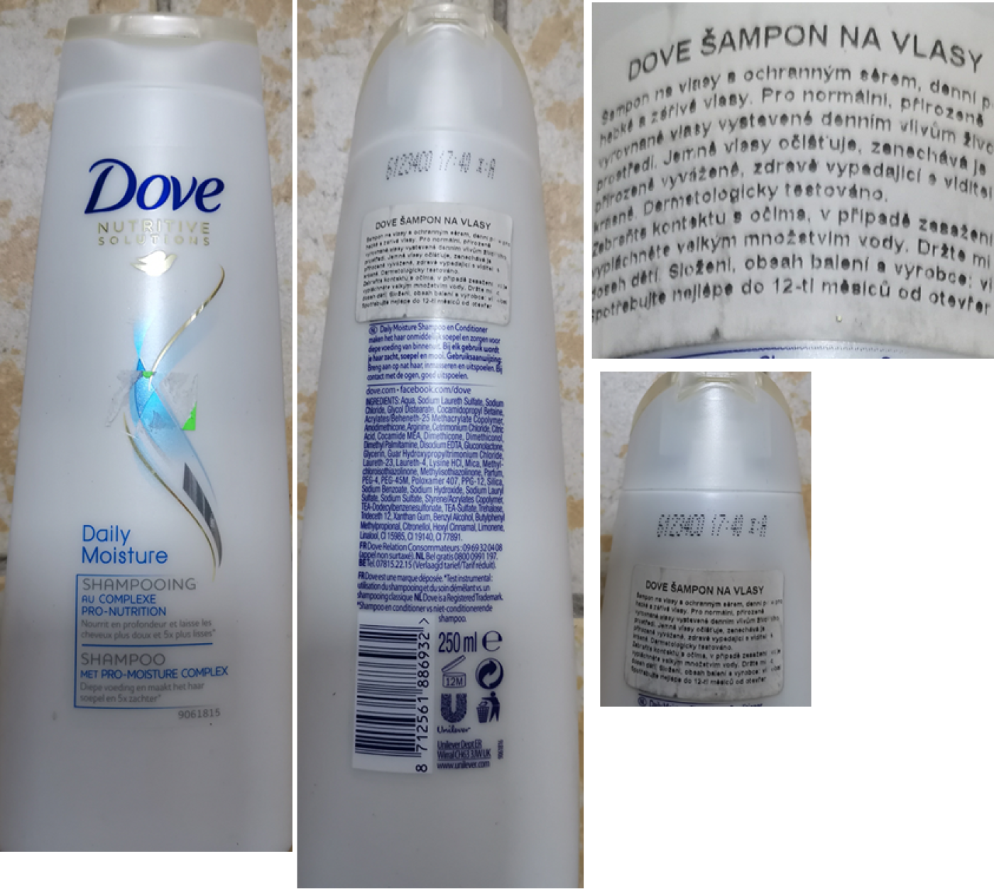 Dove, NUTRITIVE SOLUTIONS, SHAMPOO, Daily Moisture