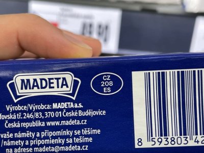 Etiketa na obalu výrobku
