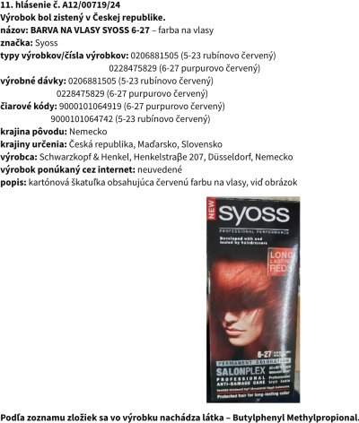 Barva na vlasy Syoss
