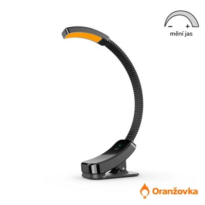 ORANŽOVKA LED lampa na čtení bez modrého světla