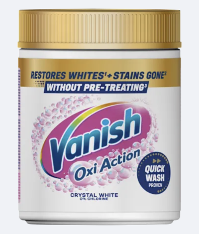 Vanish Oxi Action
prášek na bělení a odstranění skvrn Oxi Action