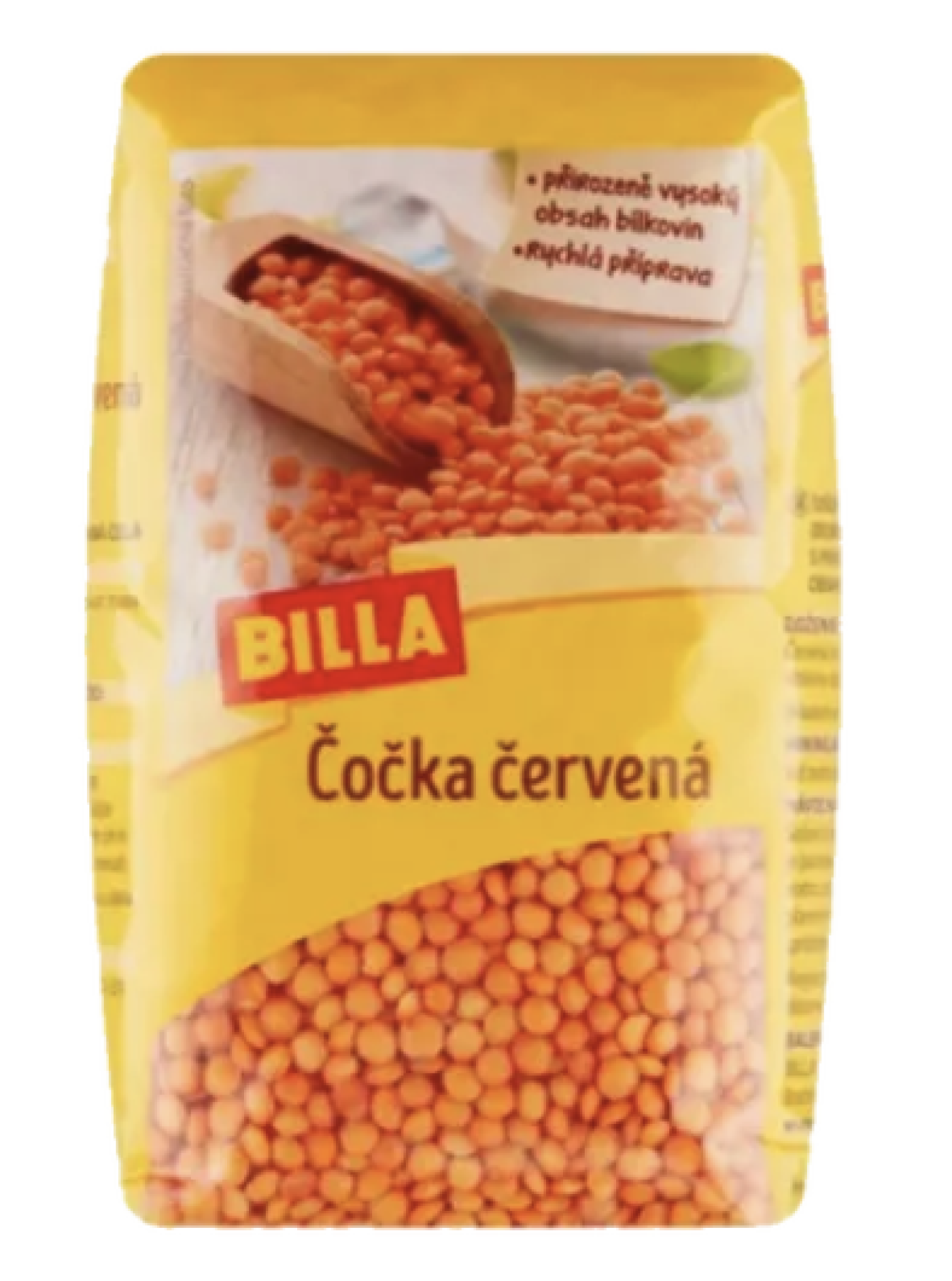 Červená čočka BILLA