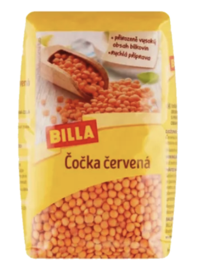Červená čočka BILLA
