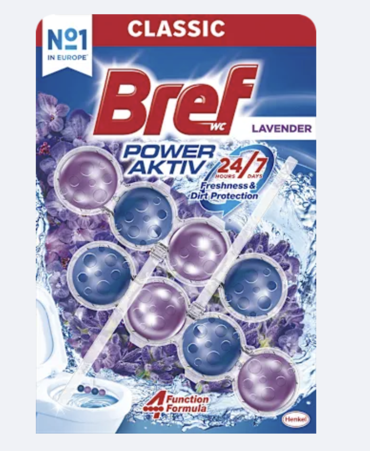 WC blok v produktovém balení