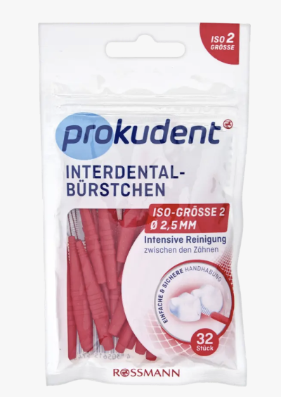Mezizubní kartáčky v produktovém balení