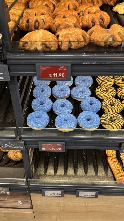 „Chlupatý“ modrý donut Xtra