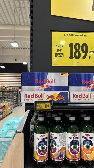Red Bull 8pack za 189 Kč v Albertu