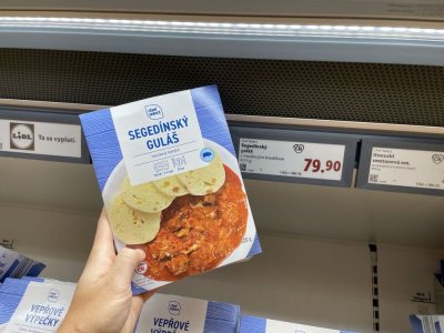 Segedínský guláš v supermarketu