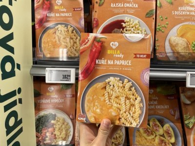 Kuře na paprice v supermarketu