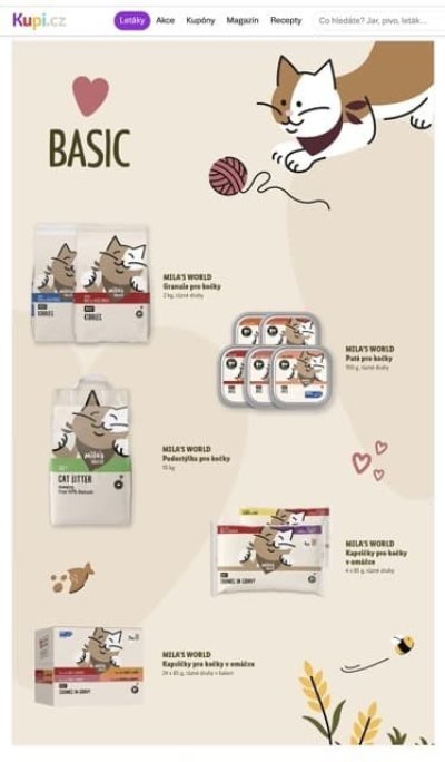 Produkty Max & Mila’s World v letáku