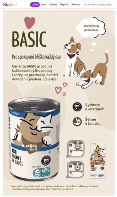 Produkty Max & Mila’s World v letáku