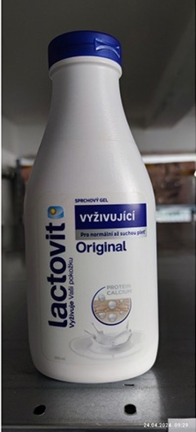 Bílý sprchový gel Lactovit