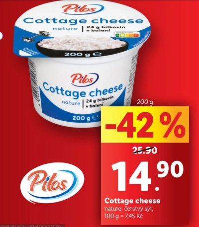 Akce na cottage sýr v Lidlu