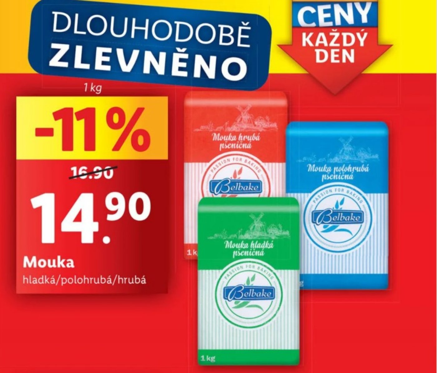 Akce na mouku Lidl