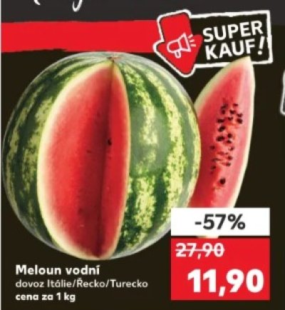 Akce na meloun v Kauflandu