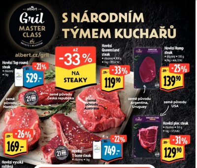 Akce na hovězí steaky