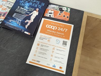 Samoobslužná prodejna 24/7 Coop Uherský Ostroh