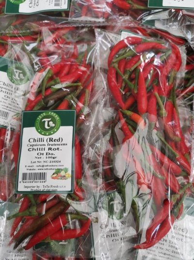 Chilli papričky v sáčku