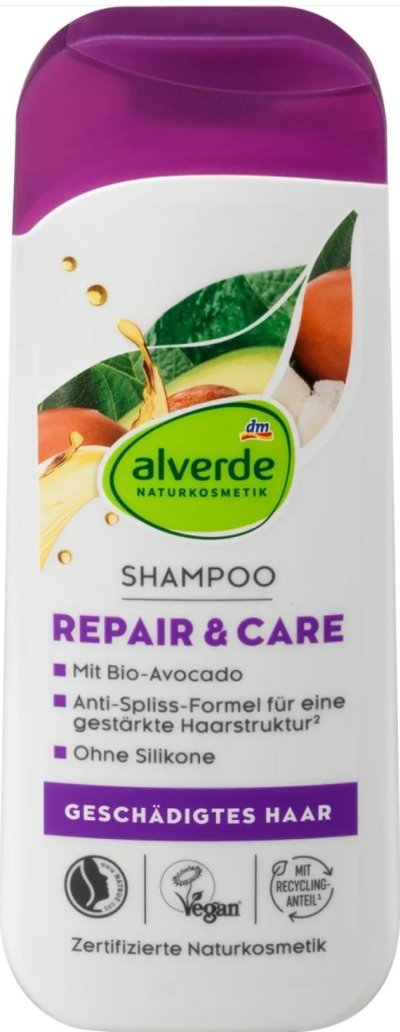 Fialový šampon Alverde