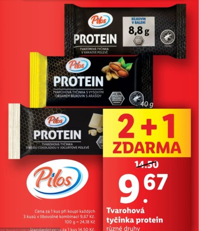 Akce 2+1 na proteinové tyčinky