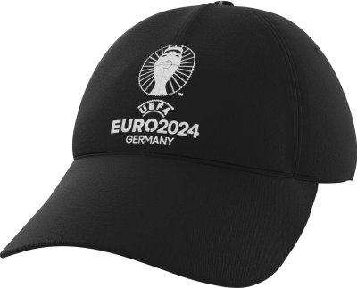Černá kšiltovka s bílým loge EURO 2024