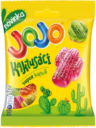 Žlutý sáček s želé bonbóny Jojo