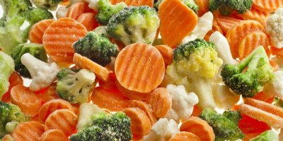 Mražená brokolice, mrkev a květák