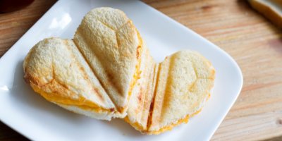 Sendviče ve tvaru srdce