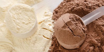 Vanilkový a čokoládový protein