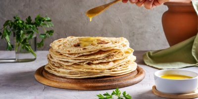 Indické placky s přepuštěným máslem