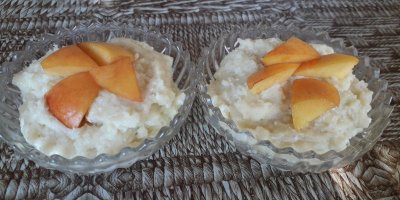 Krupicové flameri s nektarinkou