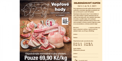Půlku prasete si v Kauflandu objednáte vyplněním objednávkového kupónu