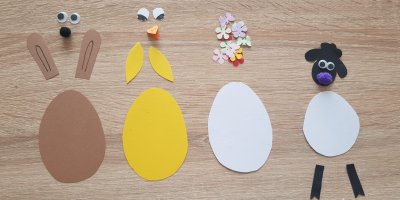 Velikonoční zvířátka z papíru