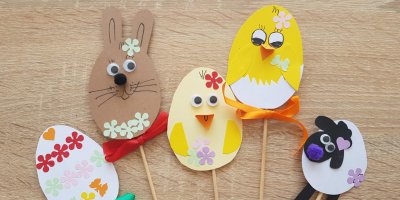 Velikonoční zápichy do květináče