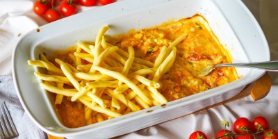 Těstoviny v zapékací míse