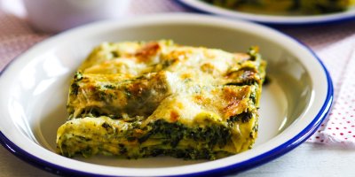 Velký díl pokrmu na talíři