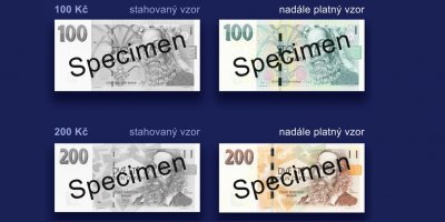 Náhledy platných a neplatných vzorů najdete na webu České národní banky