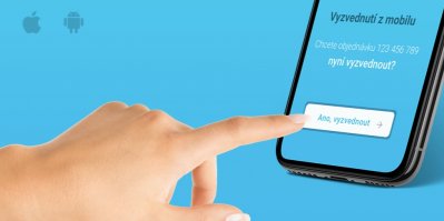 Vyzvednutí objednávky z mobilní aplikace Alza