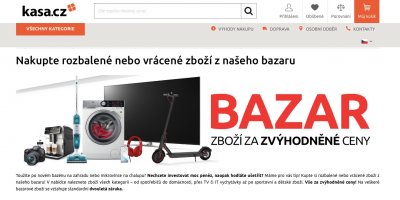 Internetová stránka Kasa.cz 