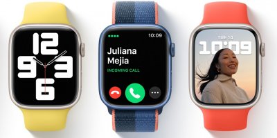 Apple Watch 7 v různých barevných provedeních