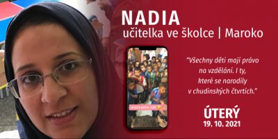 „Vzdělání je základním lidským právem pro všechny,” říká Nadia z Maroka