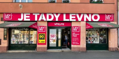 Průčelí obchodu Levno shop