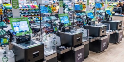 Samoobslužné pokladny v Albertu