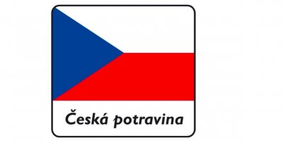 Logo Česká potravina zobrazuje českou vlajku a pod ní nápis Česká potravina