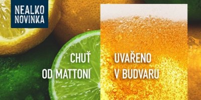 Grafika beermixe: spojení chuti od Mattoni a uvařeno v Budvaru