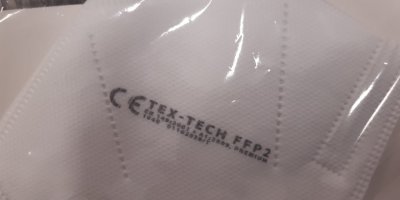 Nevyhovující respirátor značky TEX-TECH