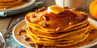 Lívance polévané javorovým sirupem