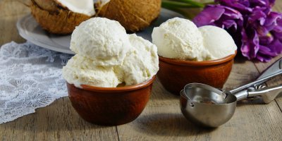 Domácí kokosová zmrzlina, kokos